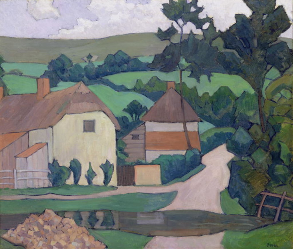 Detail of The Ford by Robert Polhill Bevan