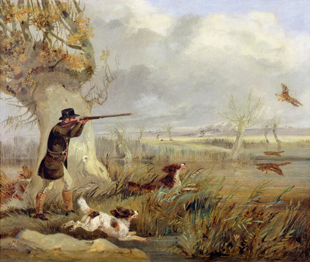 Detail of Duck Shooting by Henry Thomas Alken