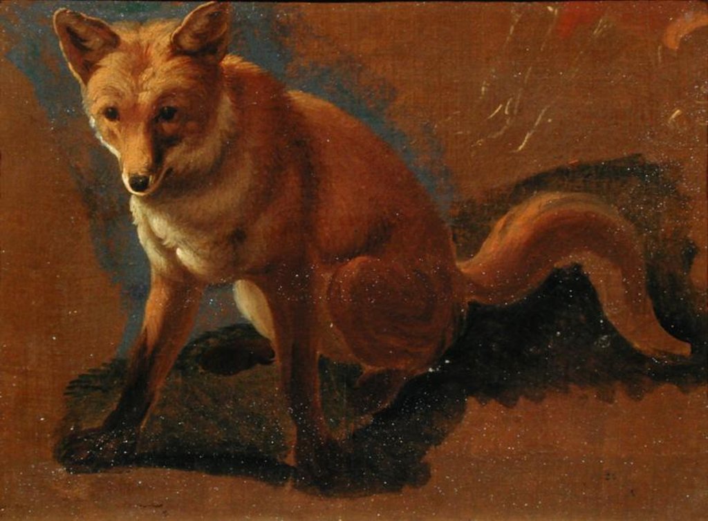 Detail of Study of a Fox by Jacques-Laurent Agasse
