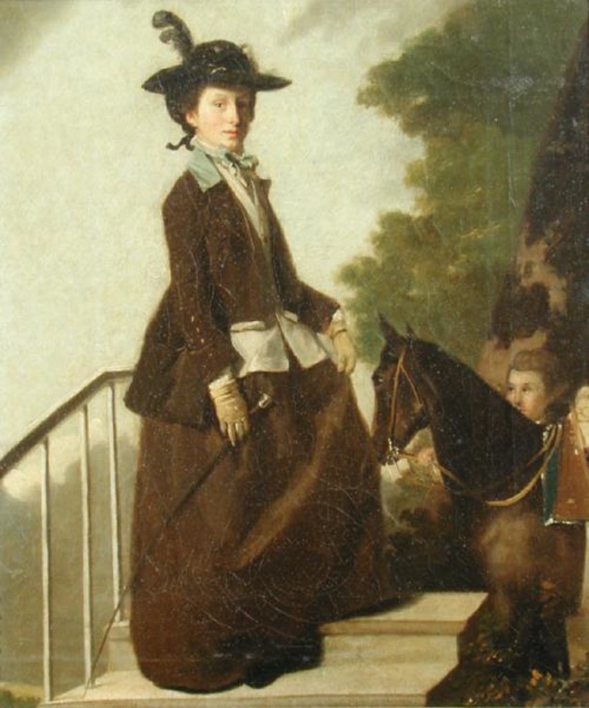 Detail of Mrs. Edward Bridgeman by Henry Walton
