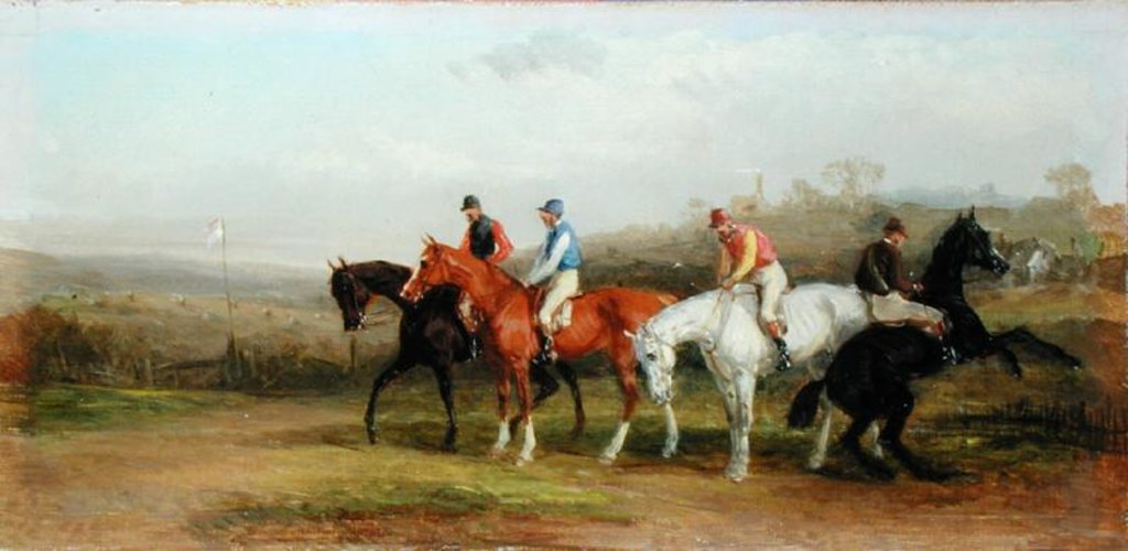 Detail of Steeplechasing: At the Start by William Joseph Shayer