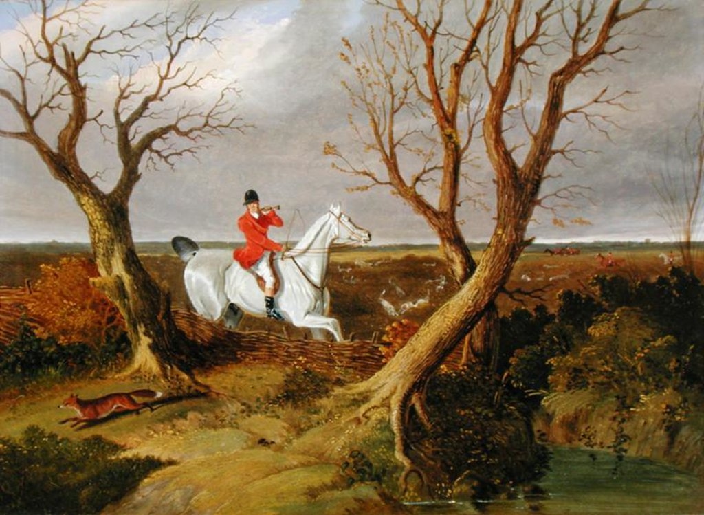 Detail of The Suffolk Hunt - Gone Away by John Frederick Herring Snr