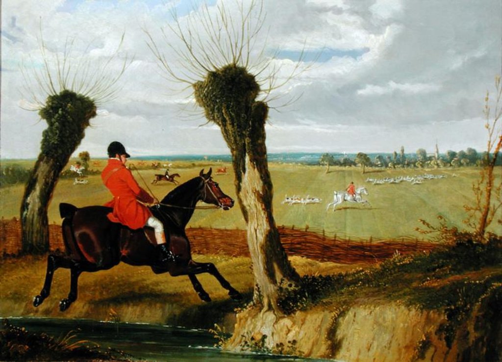 Detail of The Suffolk Hunt - Full Cry by John Frederick Herring Snr