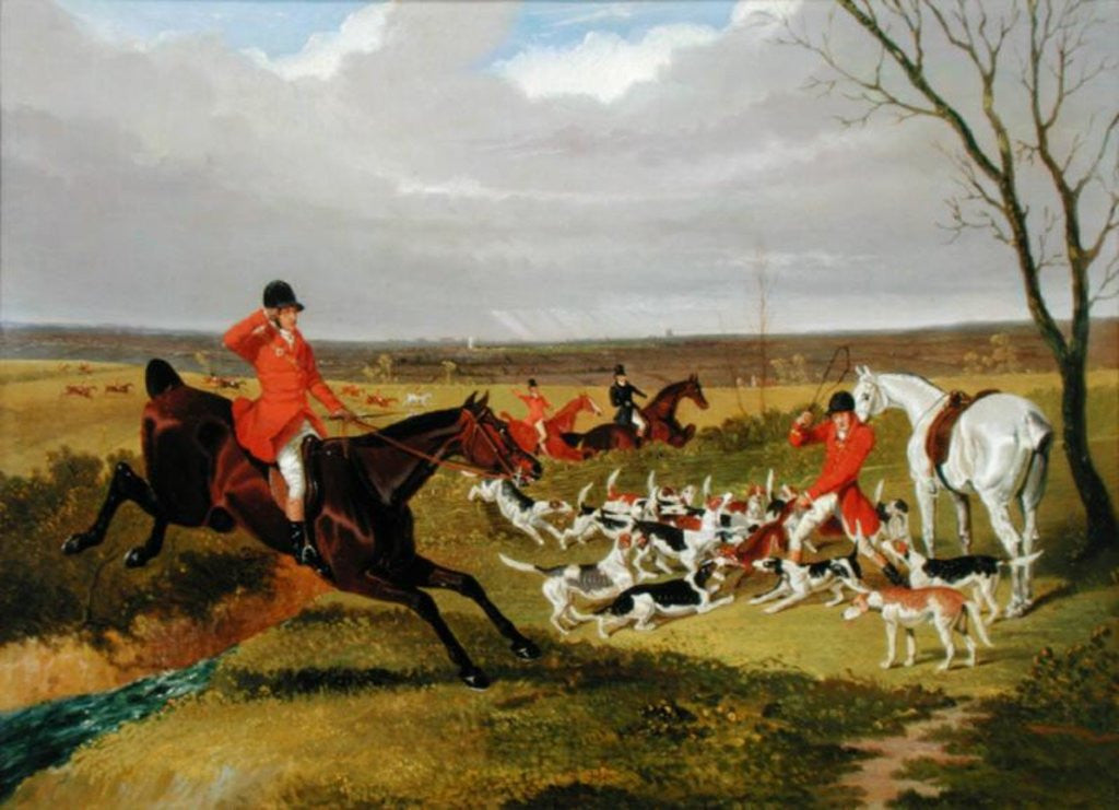 Detail of The Suffolk Hunt - The Death by John Frederick Herring Snr