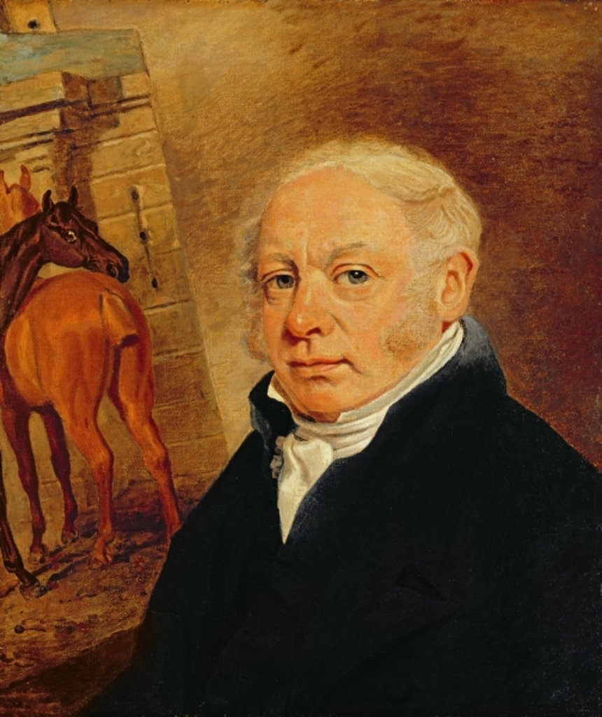 Detail of Portrait of Ben Marshall by Lambert Marshall