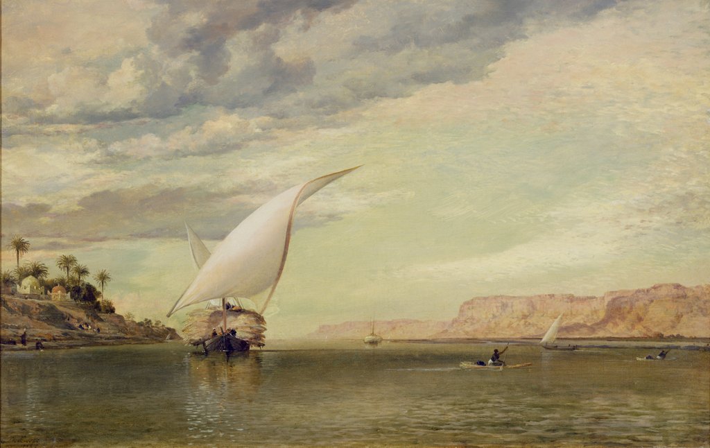 Detail of On the Nile by Edward William Cooke