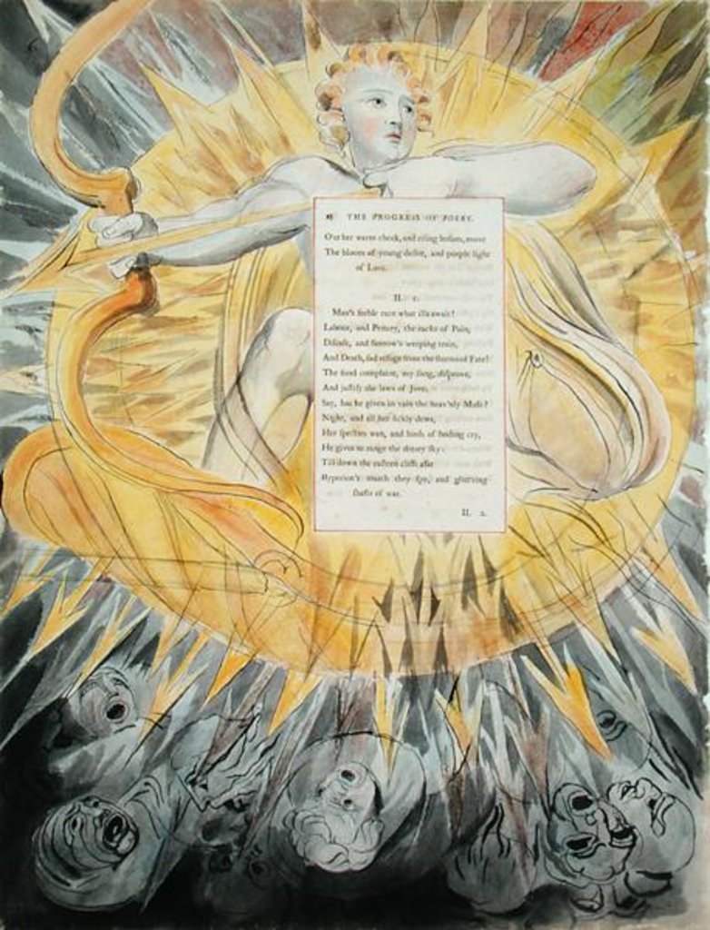 Detail of The Progress of Poesy by William Blake
