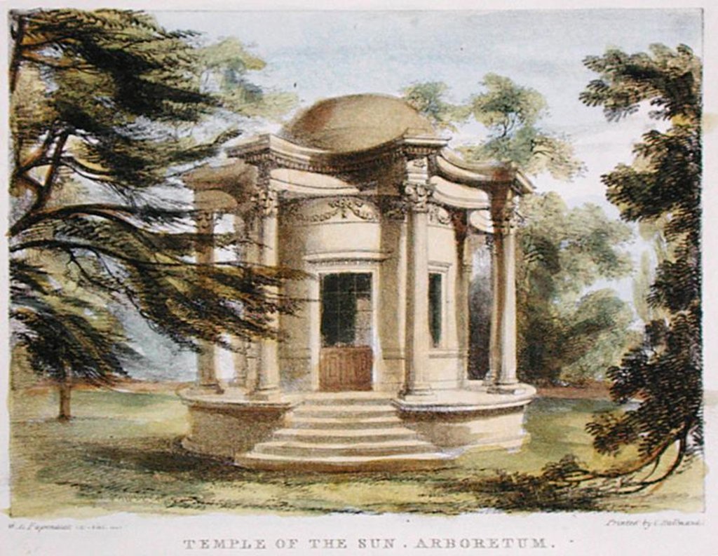 Detail of Temple of Victory, Kew Gardens by George Ernest (after) Papendiek