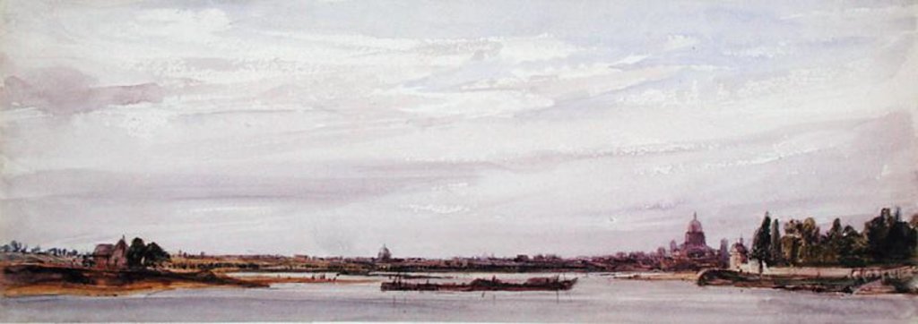 Detail of View of Paris from Charenton by William Callow