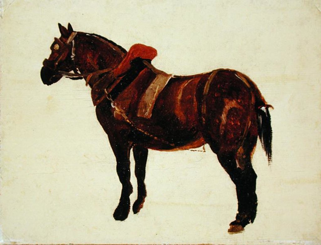 Detail of Study of a Working Horse by Thomas Sidney Cooper