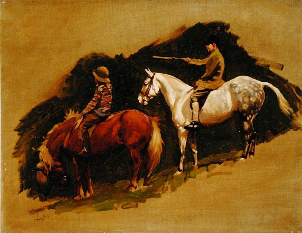 Detail of Study for Cloutsham Farm, Exmoor 1925 by Cecil Charles Windsor Aldin