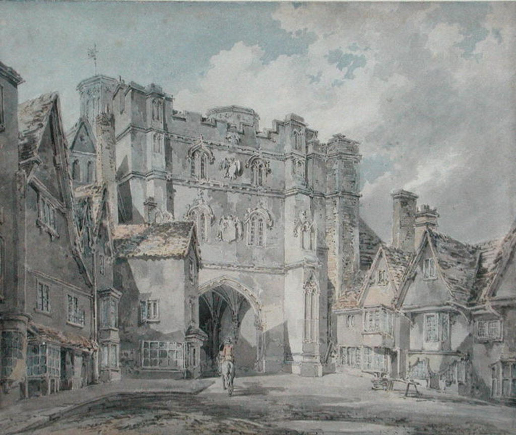 Detail of Christ Church Gate, Canterbury, 1793-94 by Joseph Mallord William Turner