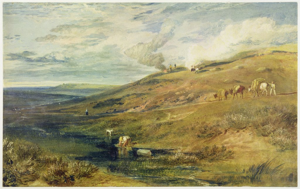 Detail of Dartmoor: The Source of the Tamar and the Torridge, c.1813 by Joseph Mallord William Turner