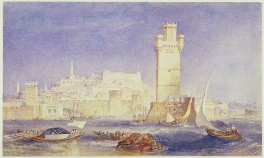 Detail of Rhodes, c.1823-24 by Joseph Mallord William Turner