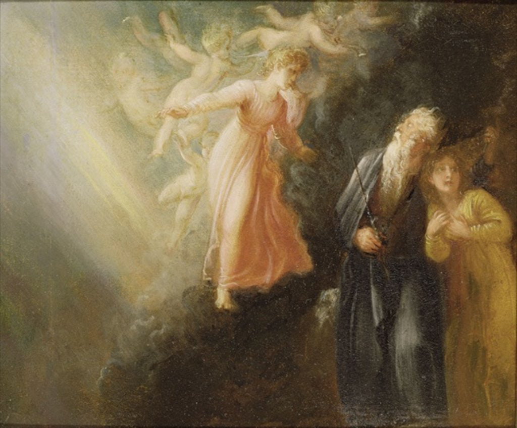Detail of Prospero, Miranda and Ariel by Thomas Stothard
