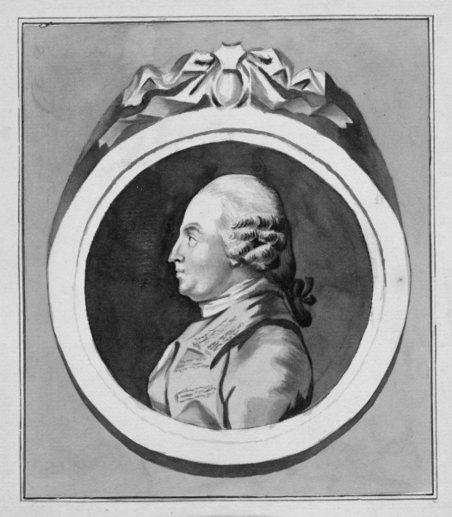 Detail of George Stubbs by Pierre-Etienne Falconet