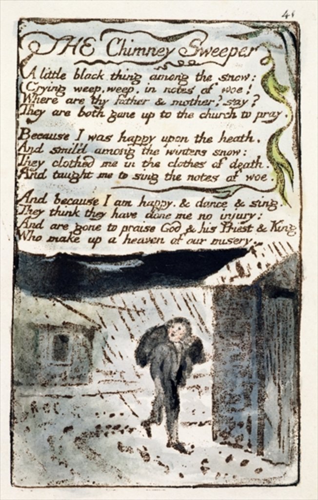 Detail of The Chimney Sweeper by William Blake