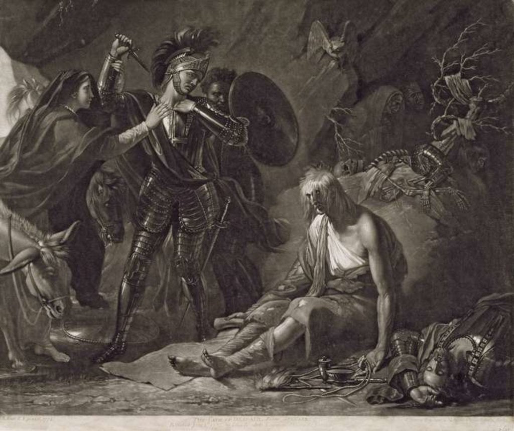Detail of The Cave of Despair by Benjamin West