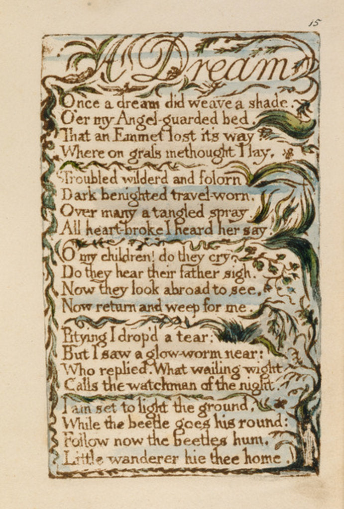 Detail of A Dream by William Blake