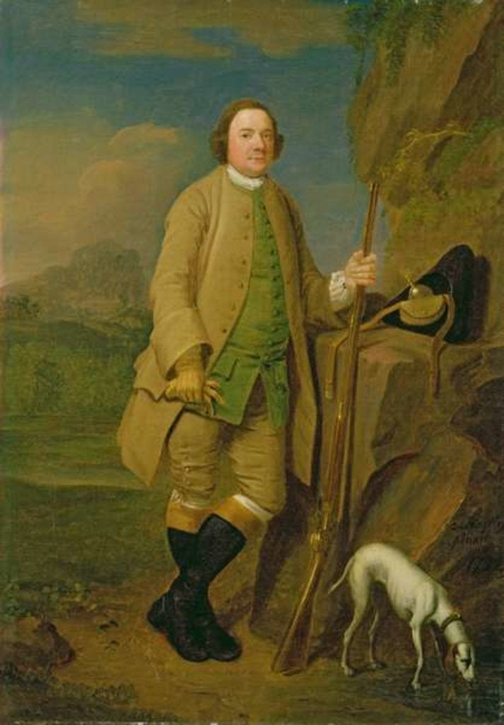 Detail of A Sportsman, 1752 by Edward Haytley