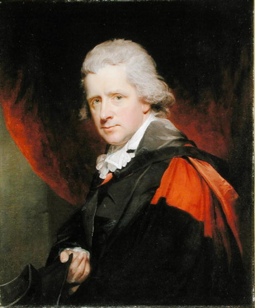 Detail of Reverend Dr Charles Symmons, 1794 by William Beechey