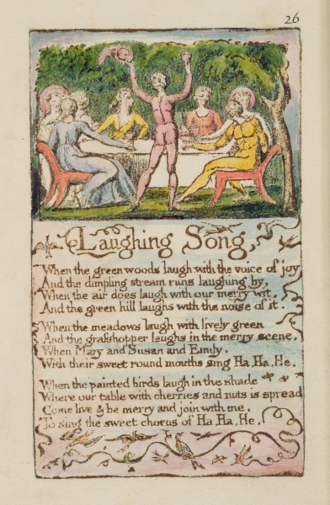 Detail of Laughing Song by William Blake