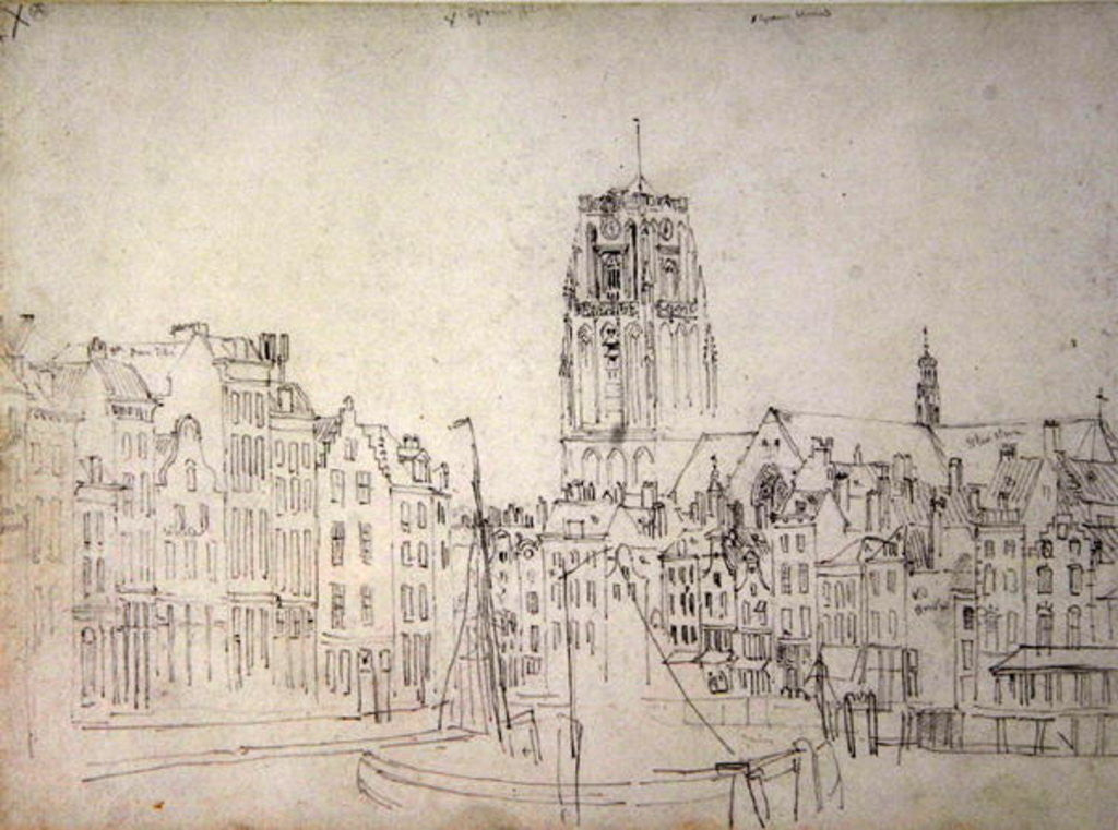 Detail of Rotterdam by David Cox