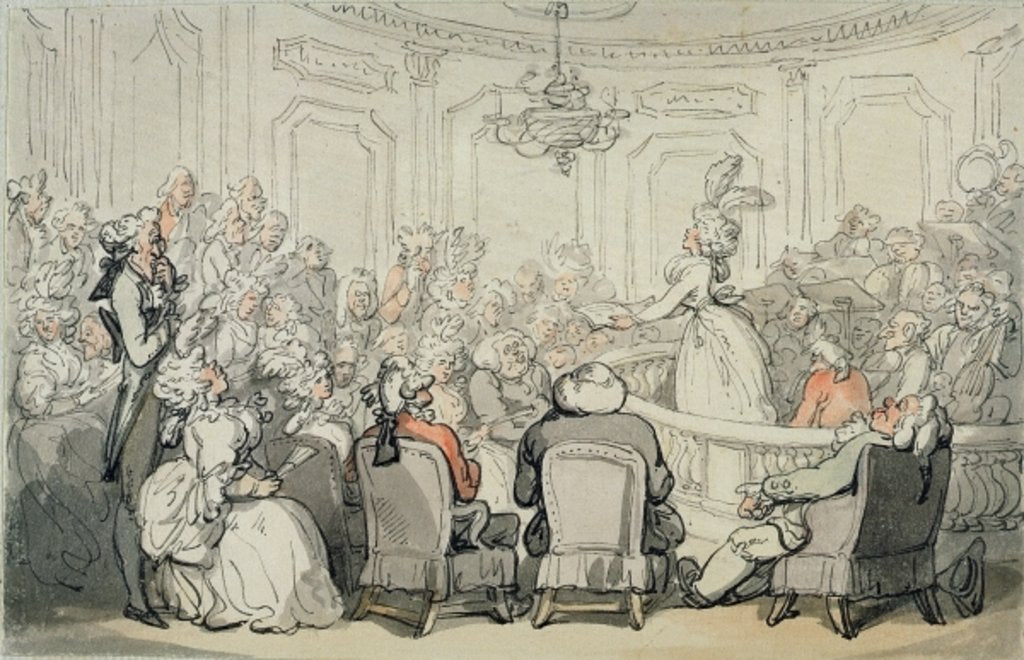 Detail of The Concert by Thomas Rowlandson