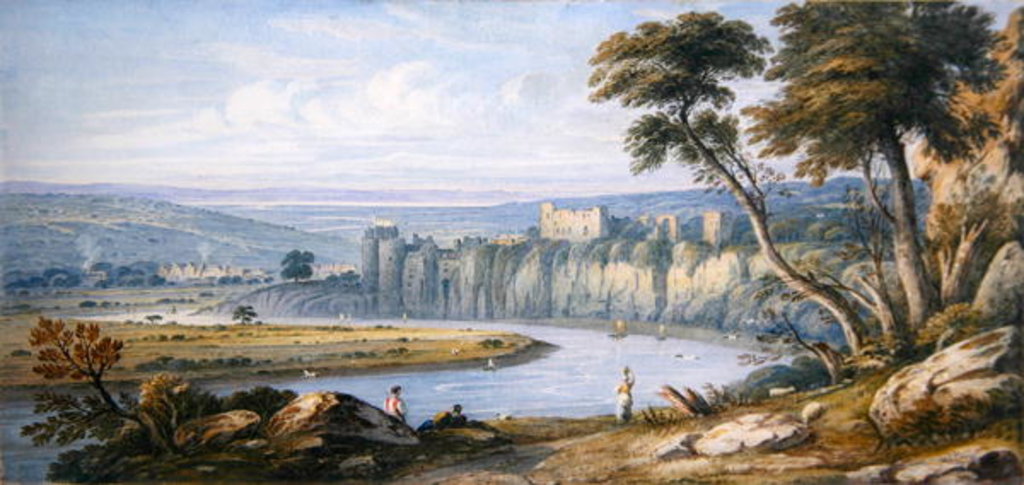 Detail of Chepstow Castle by John Varley
