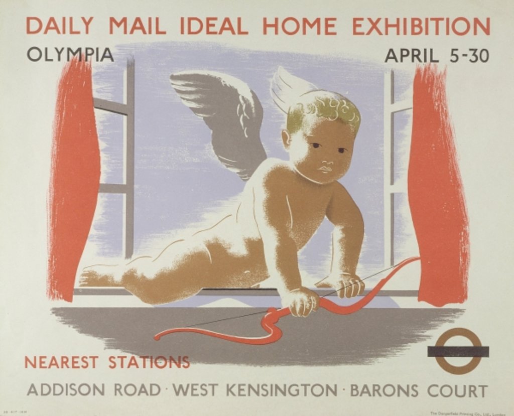 Detail of Poster for the Daily Mail Ideal Home Exhibition at Kensington Olympia, London, 1938 by English School