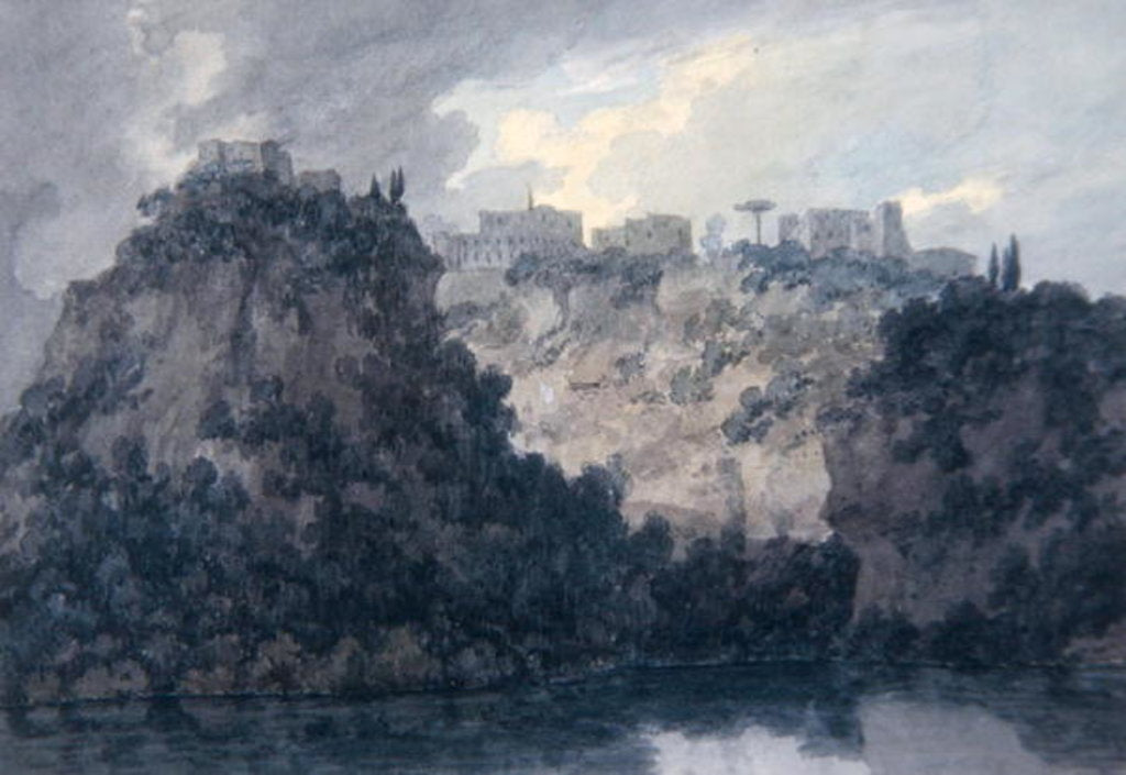 Detail of On the Lake of Nemi, c.1780-83 by John Robert Cozens
