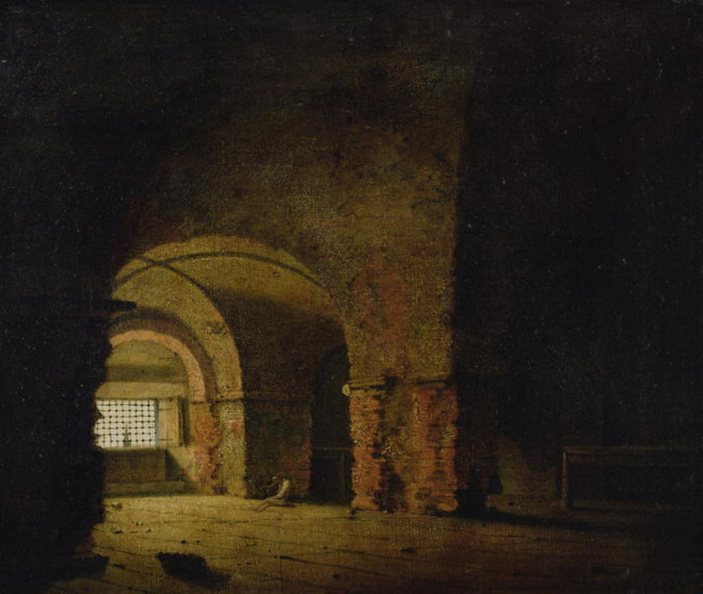 Detail of The Prisoner, c.1787-90 by Joseph Wright of Derby