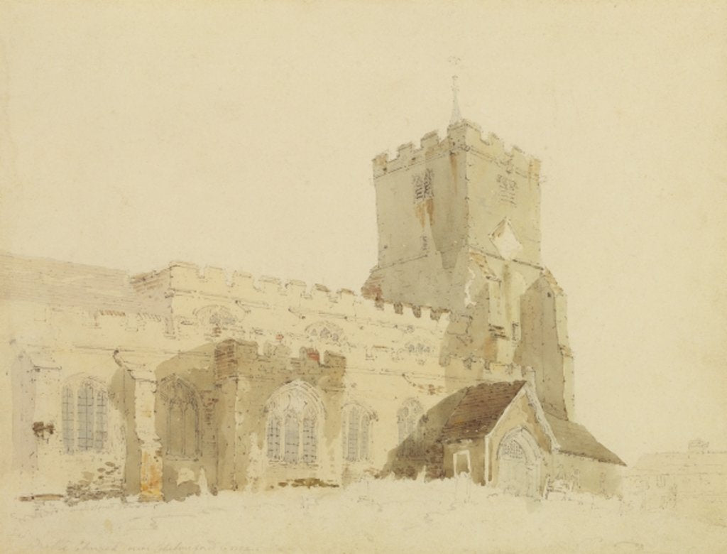 Detail of Writtle Church, Essex, c.1795 by Thomas Girtin