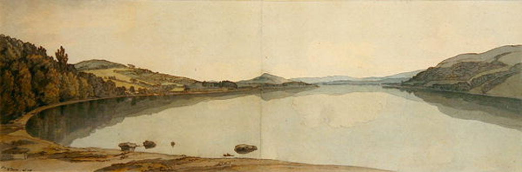 Detail of Lake Windermere by Francis Towne