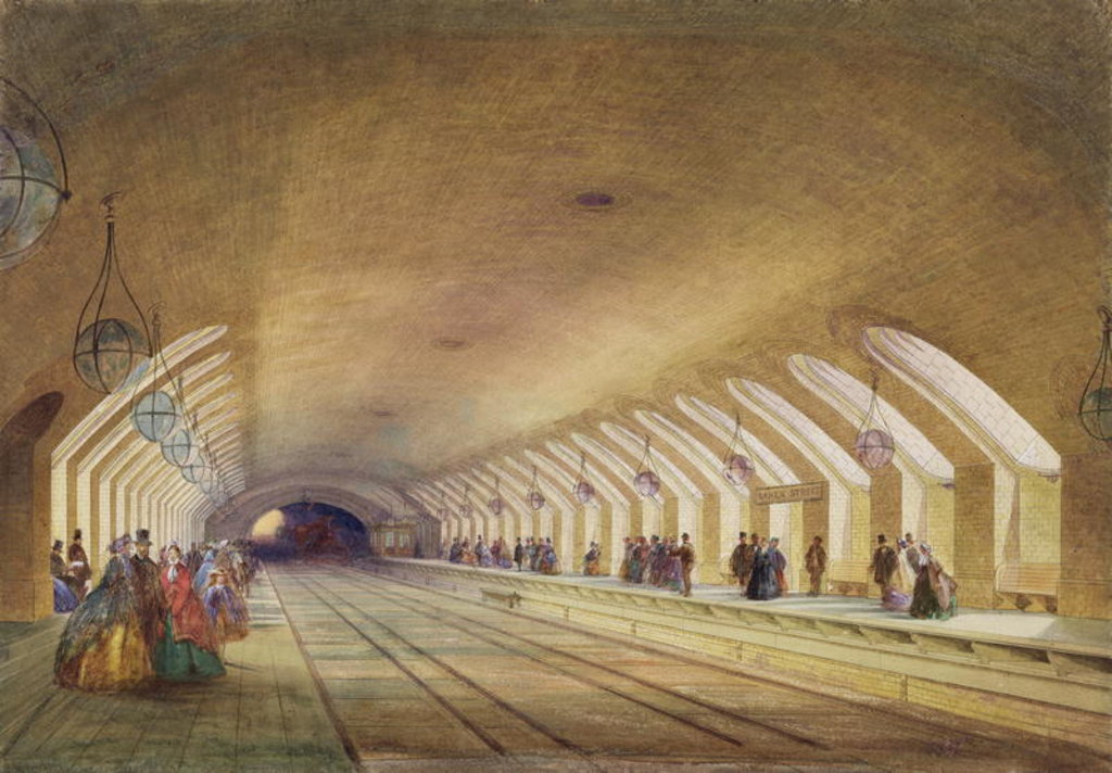Detail of Baker Street Station, 1863 by Samuel John Hodson