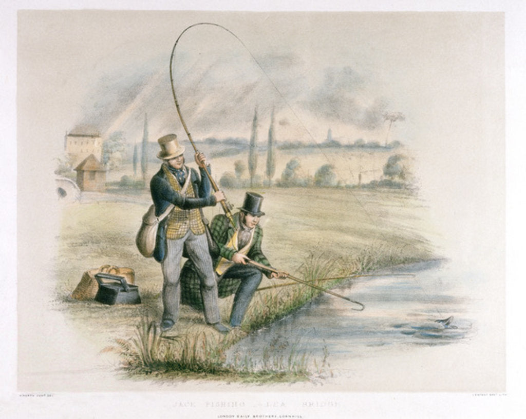 Detail of Jack Fishing, Lea Bridge by Henry Heath