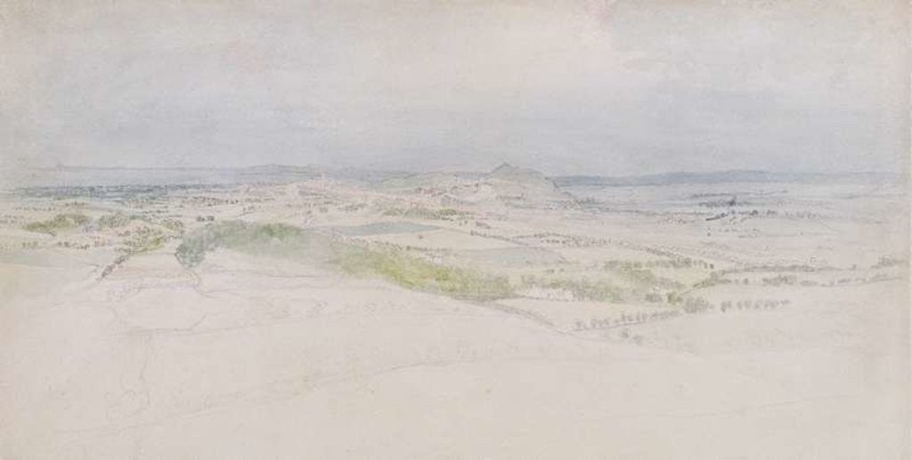 Detail of A Distant View of Edinburgh by Thomas Stothard