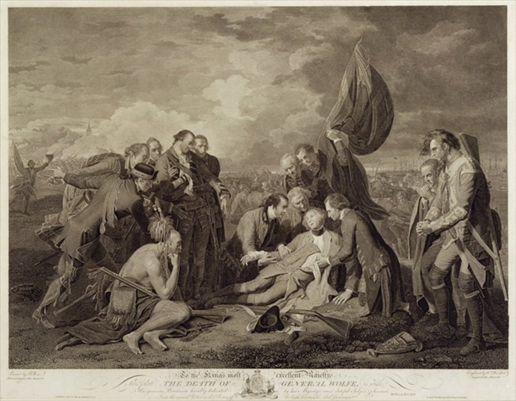 Detail of The Death of General Wolfe by Benjamin West