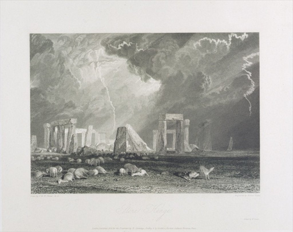 Detail of Stone Henge, 1829 by Joseph Mallord William Turner