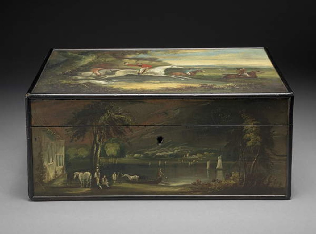 Detail of Antique Letter Box converted into a Humidor, c.1840 by Philip Reinagle