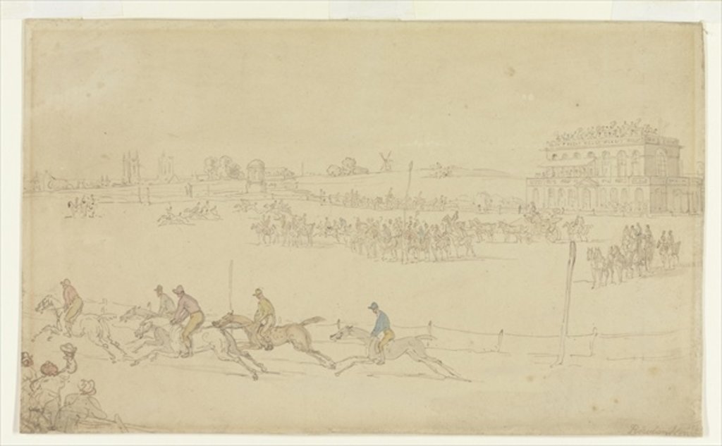 Detail of A Race of the Knavesmire at York by Thomas Rowlandson