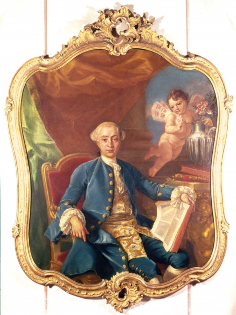 Detail of Giacomo Casanova by Anton Raphael Mengs