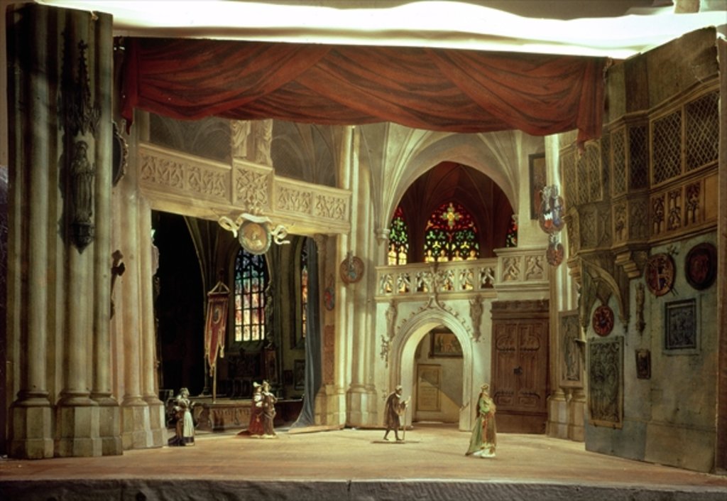Detail of Stage model for the opera 'Der Meistersinger von Nurnberg' by Richard Wagner by German School
