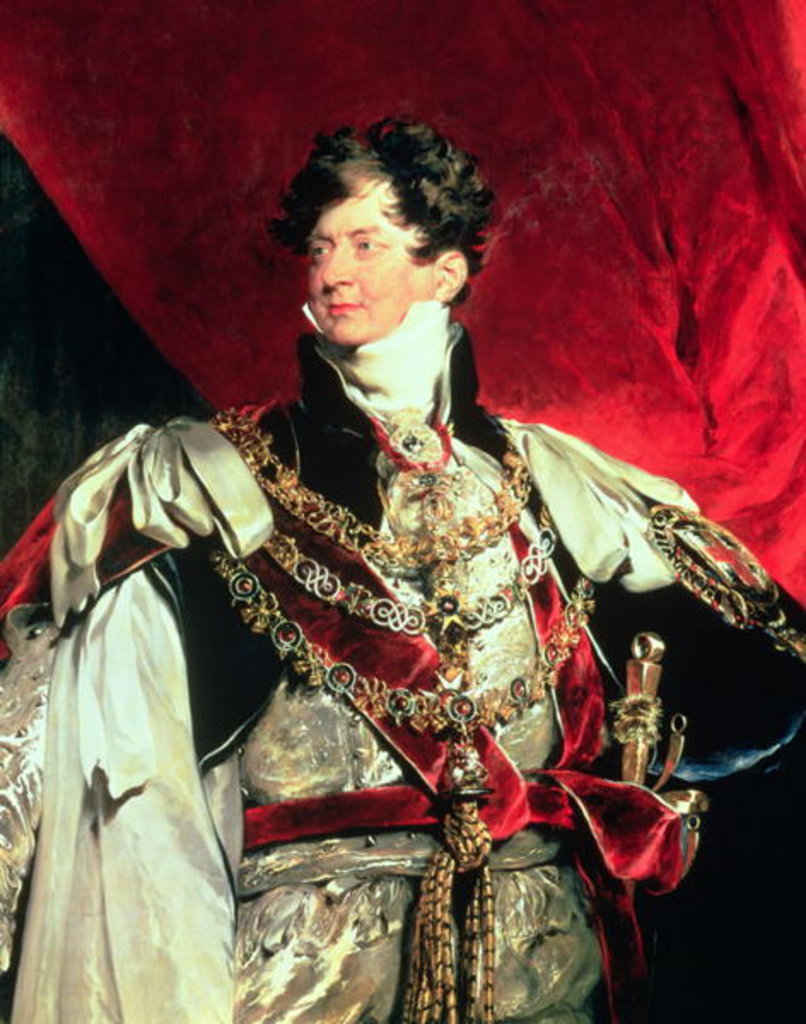 Detail of The Prince Regent, later George IV in his Garter Robes by Thomas Lawrence