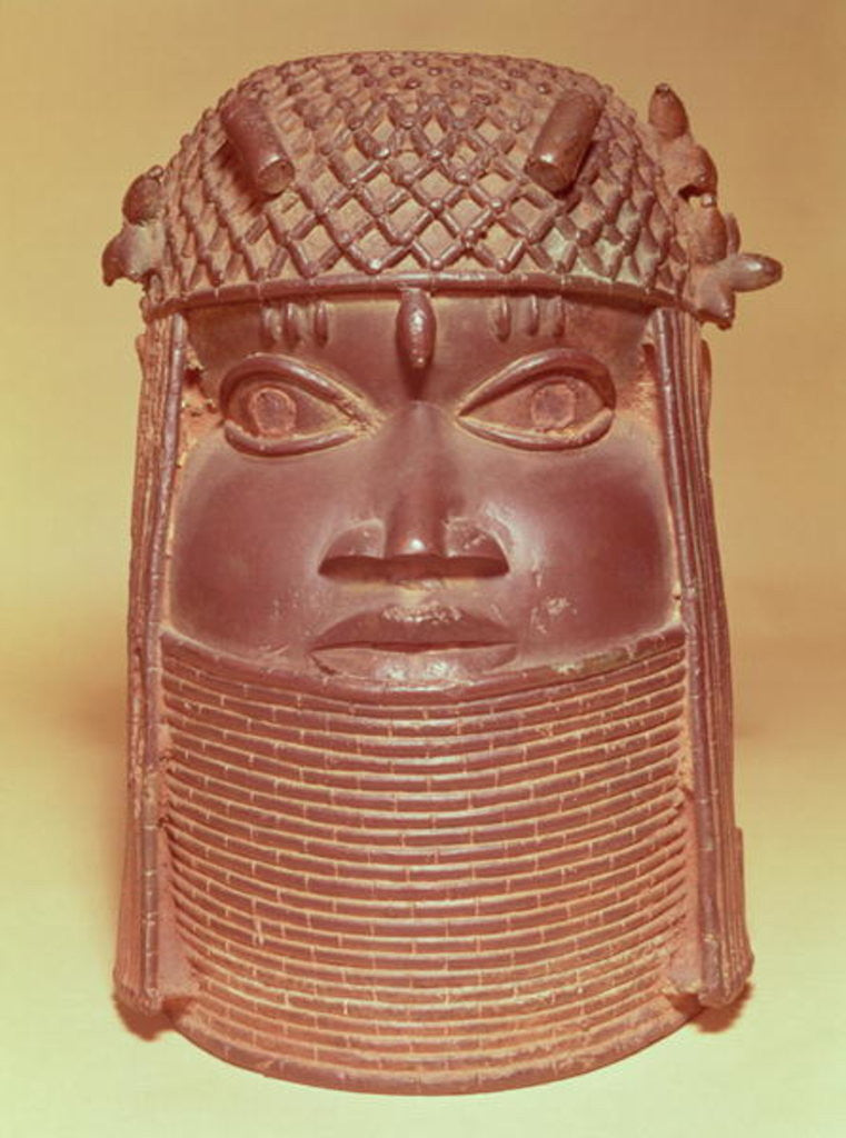 Detail of Benin mask by African School