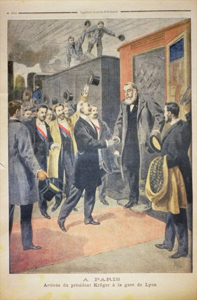 Detail of At Paris: the Arrival of President Kruger at the Gare de Lyon by French School