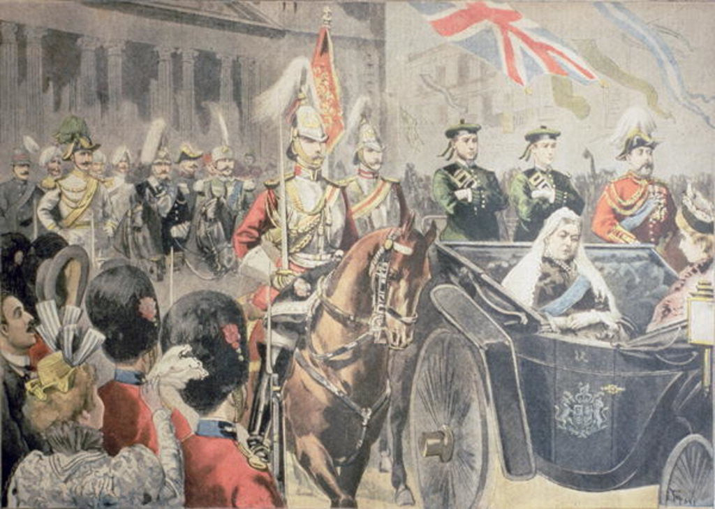 Detail of Jubilee of the Queen of England: The Cortege by Oswaldo Tofani