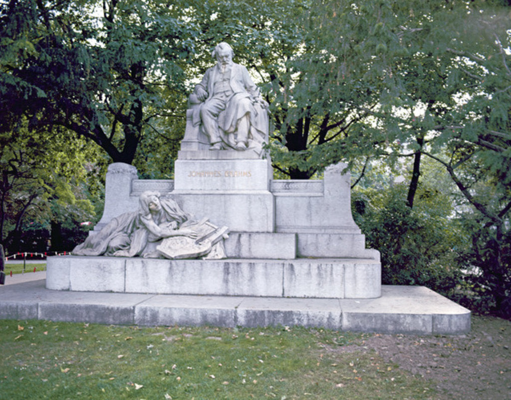 Monument to Johannes Brahms 1908 by Rudolf von Weyr