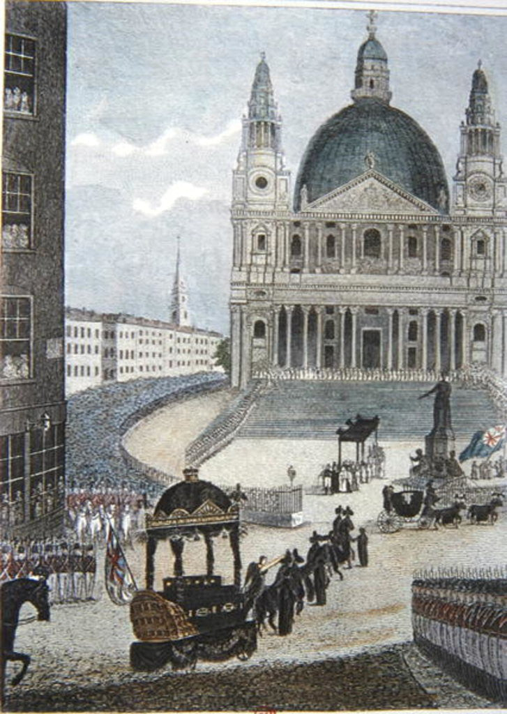 Detail of The Funeral of Lord Nelson on 9th January 1806 by English School