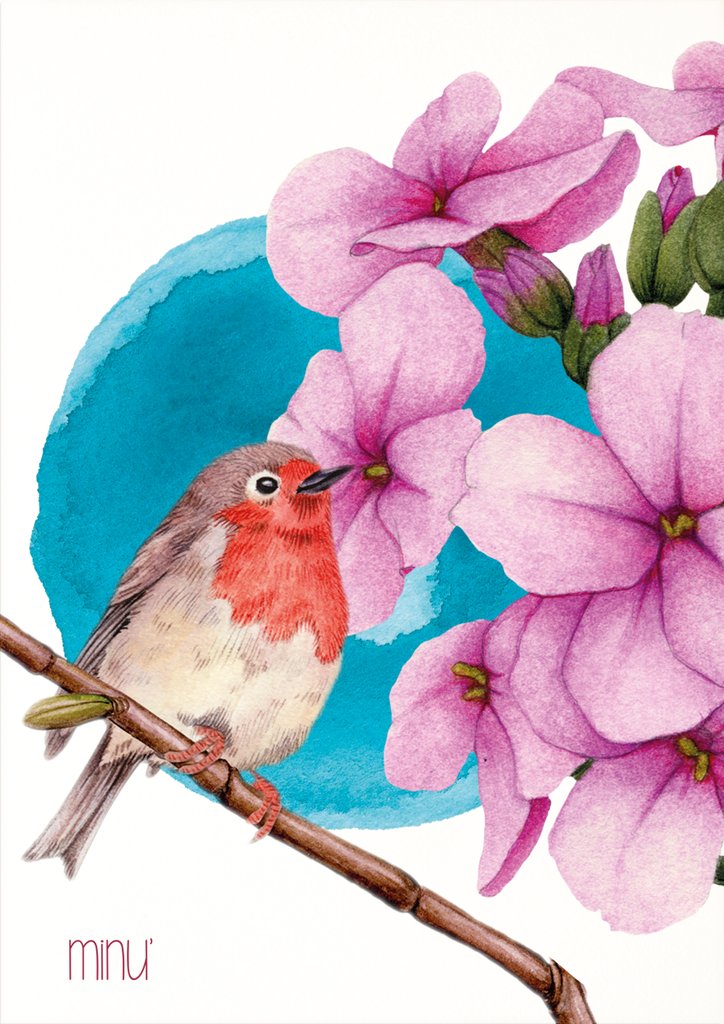 Detail of Singing Robin by YU.ME